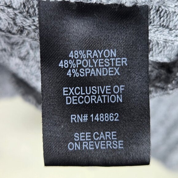 Torrid Size 1 (US 1X 14-16) Light Gray Half Zip Sweater Ribbed Long Sleeve - Picture 9 of 11